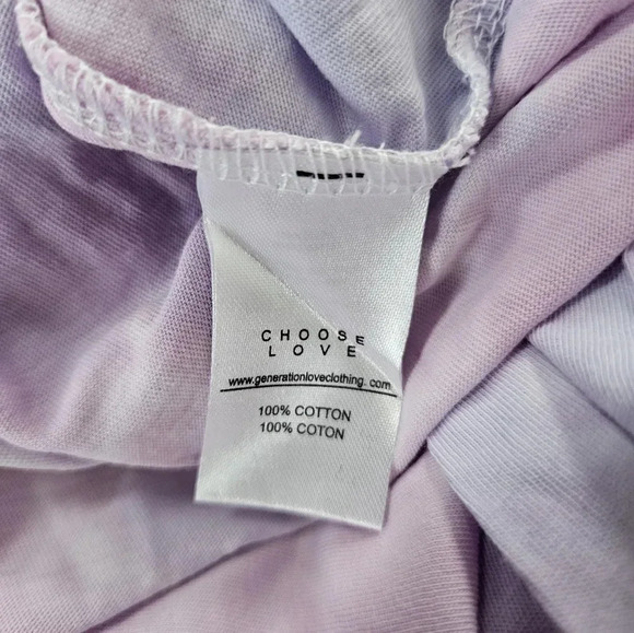 Generation Love revolve lex tie-dye tank top with padded shoulders NWT lilac - Picture 4 of 4